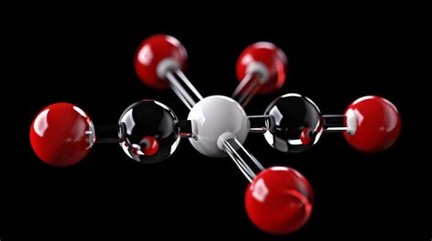 Ilustrar La Estructura Molecular Del Dióxido De Carbono Co2 Con Dos átomos De Oxígeno Doblemente