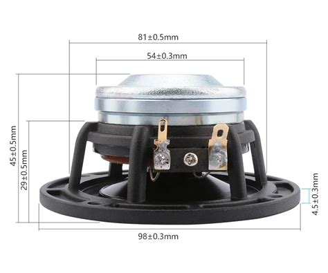 Haut parleurs 4 ohms AIYIMA Haut parleur de voiture à gamme moyenne