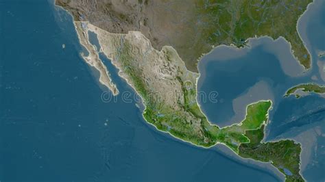 Mexico Satellite Composition Stock Illustration Illustration Of