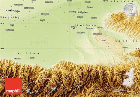 Physical Map Of Chang An