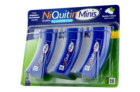 NIQUITINMINIS Menthe Fraîche 4 mg Sans Sucre 60 comprimés Pharma