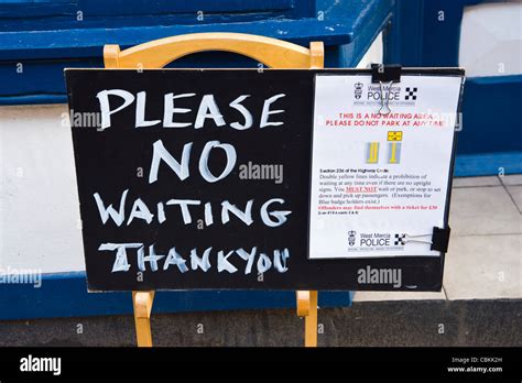 No Waiting Uk Sign High Resolution Stock Photography and Images - Alamy