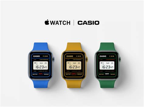 Casio F W Face For Apple Watch On Behance Casio Apple Watch Faces