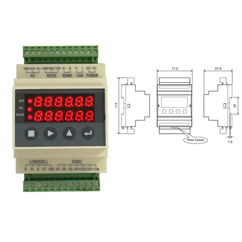 Supmeter Analog 4 20mA Digital Loadcell Weight Control Transmitter With