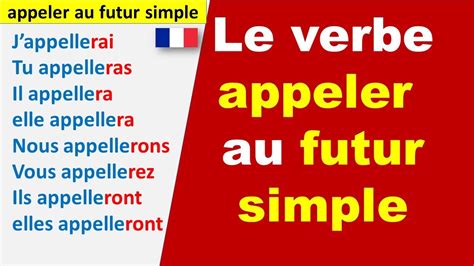 Le Verbe Appeler Au Futur Simple Youtube