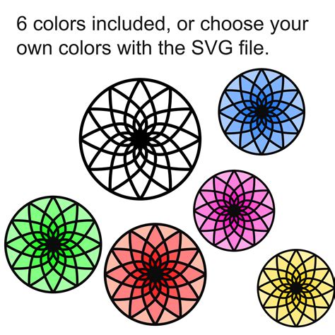 Buy Rosette Svg Mandala Svg Files For Cricut Mandala Svg File Online In