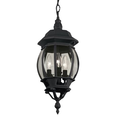 Portfolio Black Multi Light Traditional Clear Glass Globe Pendant Light