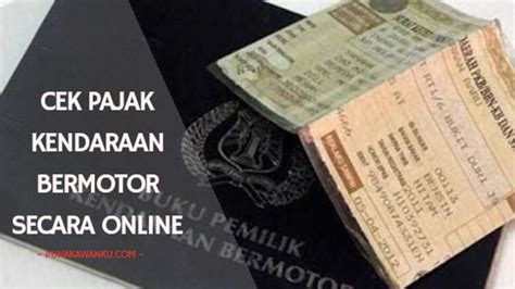 Cek Pajak Kendaraan Online Jatim Panduan Mudah Untuk Cek Pajak