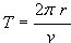 Circular Motion Equations Formulas Calculator - Period