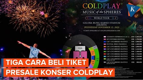 Cara Beli Tiket Presale Konser Coldplay Di Jakarta Yang Bakal Dimulai