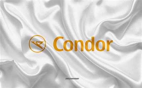 Download wallpapers Condor Airlines logo, metal emblem, apparel brand, black carbon texture ...