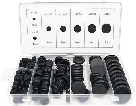 Pcs Rubber Grommets Assortment Kit Durable Rubber Grommet Set For