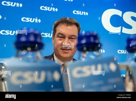 Munich Germany 06th May 2019 Markus Söder CSU chairman attends