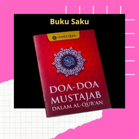 Buku Saku Doa Mustajab Dalam Al Quran Ummul Qura Lazada Indonesia