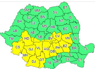 Vremea Meteo Avertizare Cod Galben De Ploi Nsemnate Cantitativ