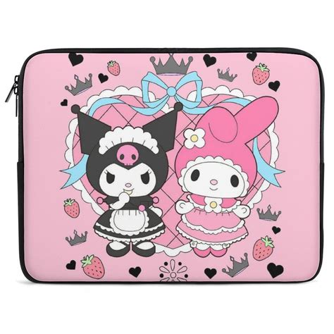 Kuromi My Melody Laptop Sleeve Lightweight Computer Cover Bag Inch