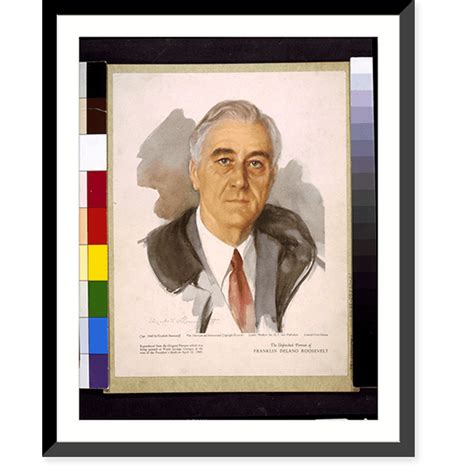 Historic Framed Print The Unfinished Portrait Of Franklin Delano