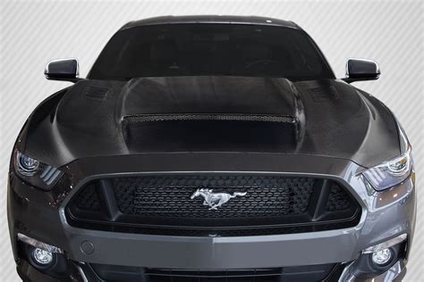 Carbon Fiber Hood Body Kit For 2017 Ford Mustang 0 2015 2017 Ford