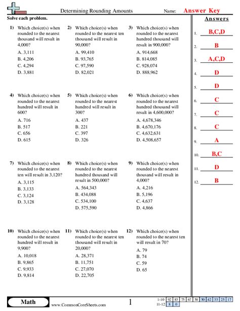 Rounding Worksheets Worksheets Library