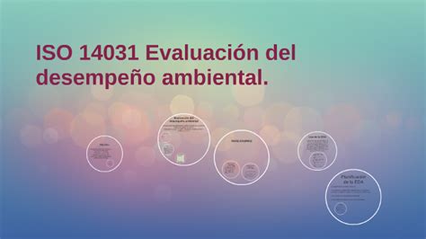 ISO 14031 Evaluación del desempeño ambiental by Nathalia Reyes on Prezi