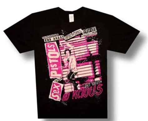 Sex Pistols Sid Vicious My Way T Shirt Nera Leggera Da Dhgate