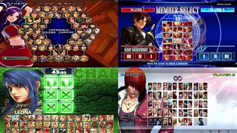 The King Of Fighters Evolution Of Select Screen 1994 2017 YouTube