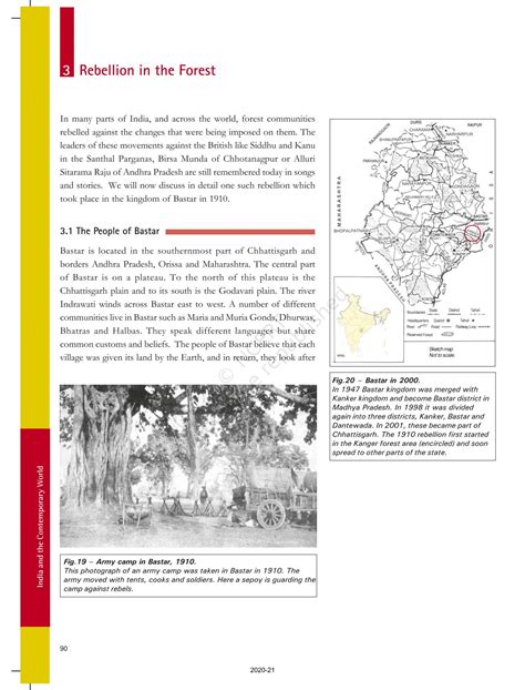 Forest Society And Colonialism Ncert Book Of Class History India