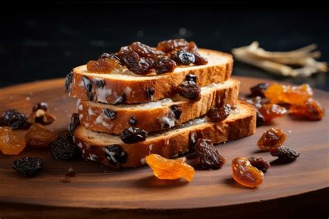 Chewy Raisin Slices Bread Toast Generate AI