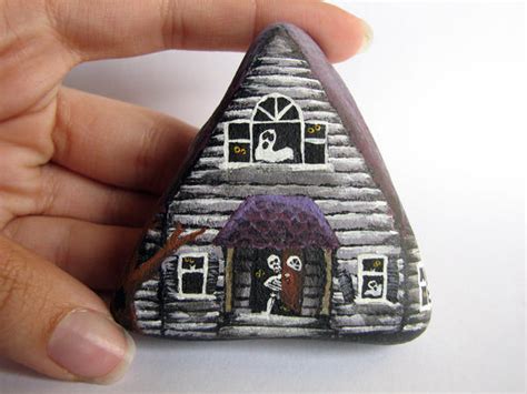 Painted Rock Haunted House By Chaotica I On Deviantart