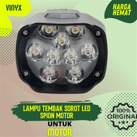 Jual Lampu Tembak Sorot LED Spion Motor Laser Gun Cree 6 3 Mata 9