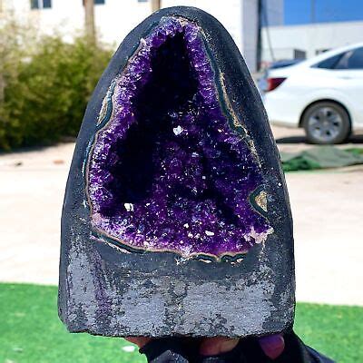 4 46LB Natural Amethyst Geode Quartz Cluster Crystal Specimen Healing