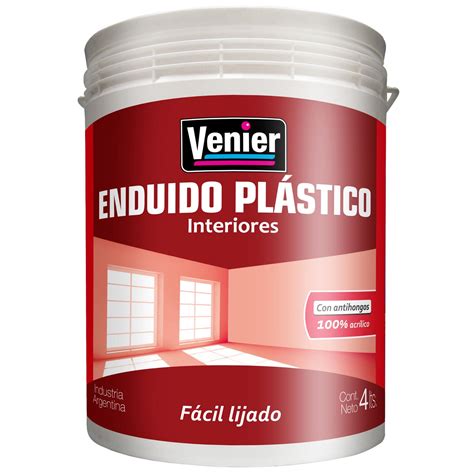 Enduido Plastico Interior 1 3 Kg Venier Dante Pinturerias