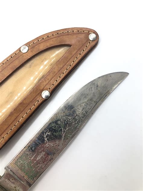 Mavin Vintage G C Co Solingen Germany Stag Handle Hunting Knife