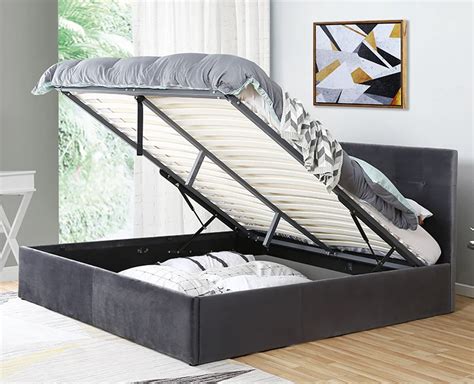 Willsoon Modern Design Wooden Gas Lift Storage Bed Frame Flexible