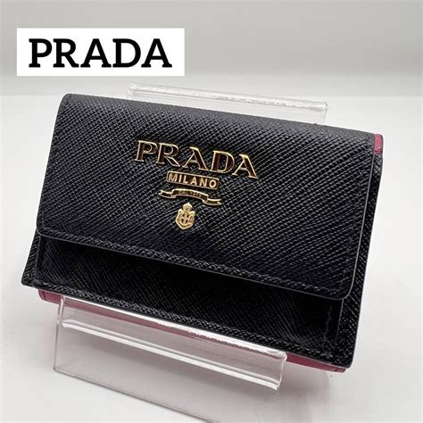 良品 Prada サフィアーノ コンパクト財布 正規品 鑑定済み アウトレット売上 Blogknakjp