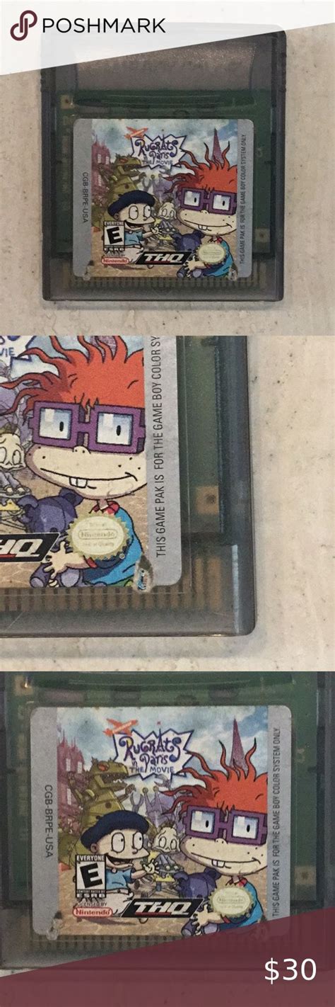 Rugrats Paris The Movie Game Boy Color Nintendo Gameboy Gameboy