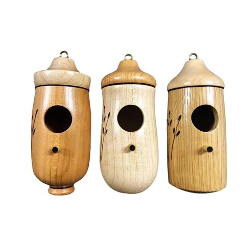 Wooden Hummingbird House Libiyi Wooden Hummingbird House Dotmalls