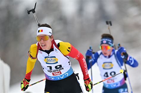 Biathlon WM Gold für Julia Simon im Sprint drei Belgierinnen in den