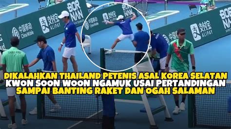 Viral Dikalahkan Thailand Petenis Asal Korea Selatan Ngamuk Usai