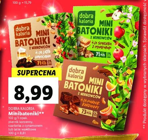 Mini batoniki z nerkowców a la piernik korzenny Dobra kaloria cena