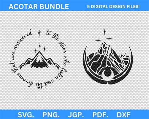 ACOTAR SVG Design Bundle Pack Of 05 Velaris City Of Etsy