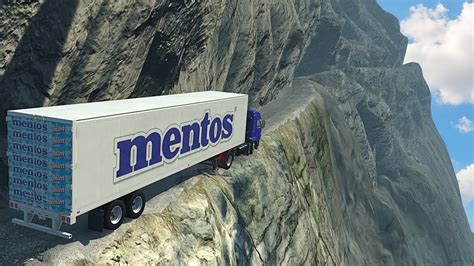 Trucks Cars Driving On World S Most Dangerous Roads Beamng Drive