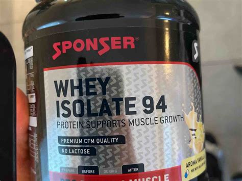 Sponser Whey Isolate Vanille Kalorien Neue Produkte Fddb