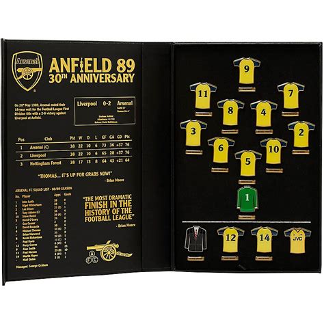 Arsenal 1988/89 Division 1 Champions Limited Edition Badge Set ...