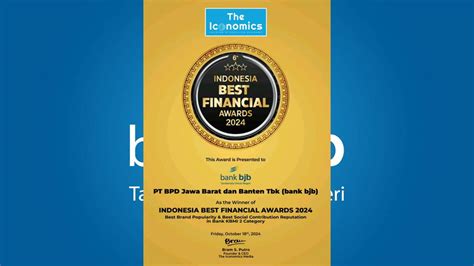 Mantap Di Indonesia Best Financial Awards Bank Bjb Raih