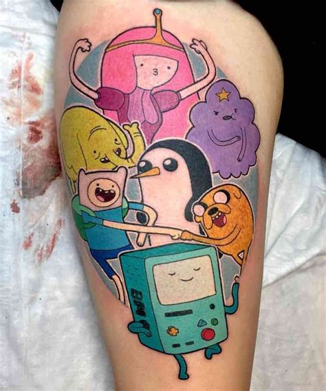 Adventure Time Tattoo By Kimberly Wall Tattoo Insider