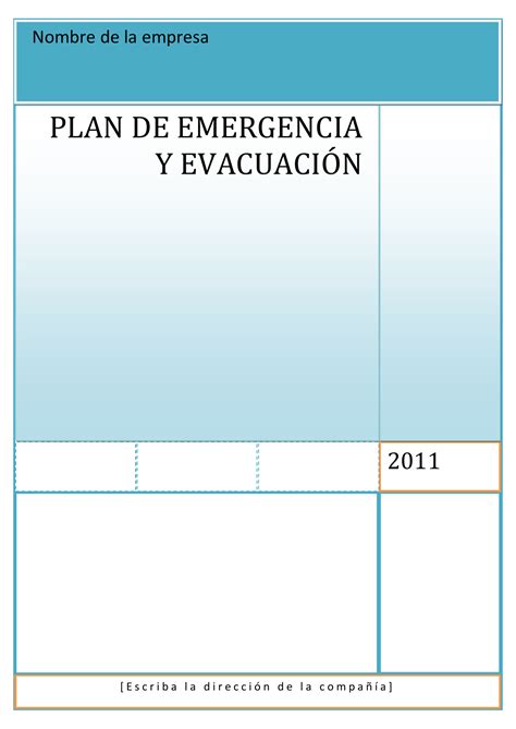 Plan De Emergencia Modelo