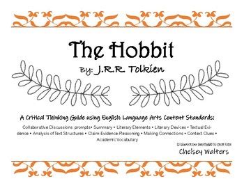 The Hobbit Novel Study By Coffee Driven Education Tpt