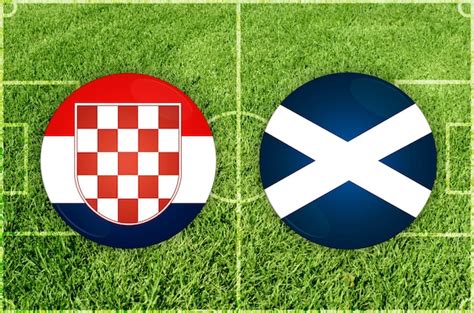 Premium Photo Croatia Vs Scotland Football Match