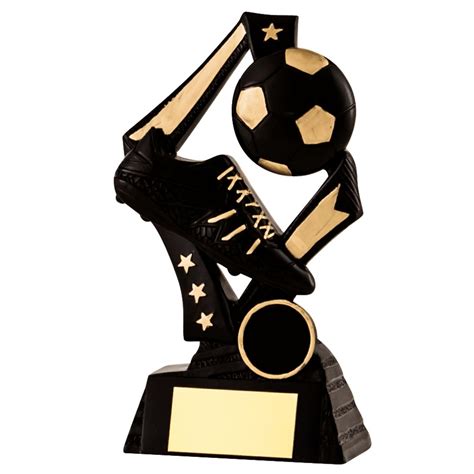 Black Football Boot And Ball Trophies A Trophies